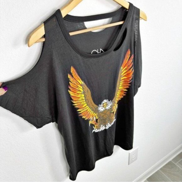 NEW Chaser Eagle Rock Distressed Graphic Tee Size M - Picture 6 of 9